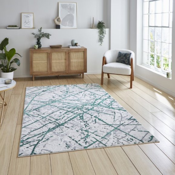 Artemis Green/Silver B8403A Rug