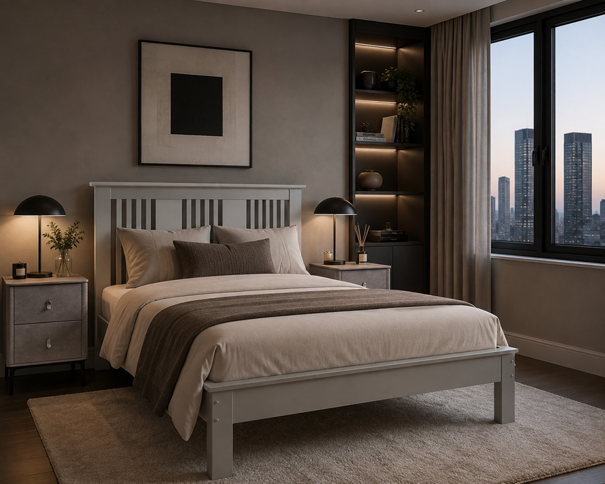 Kelly Bedside Table with Charger