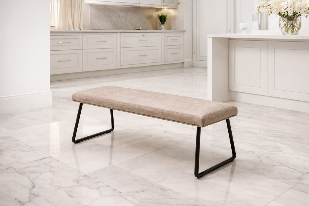 Alfie Low Bench - Taupe