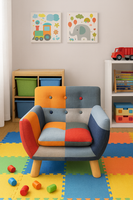 Annah Kids Patchwork Armchair