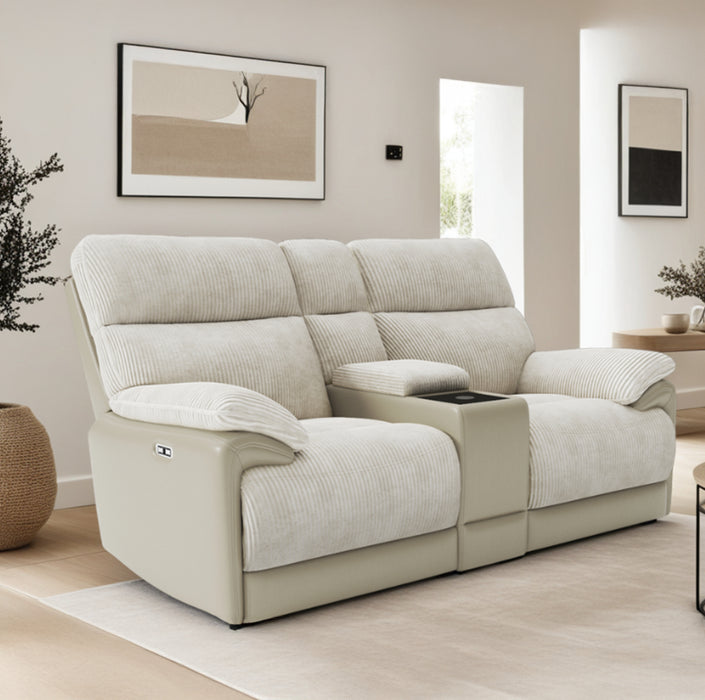 Arlington 2 Seater Electric Recliner with Console & Wireless Charger