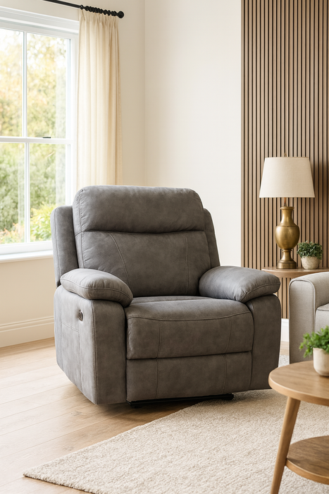 Battersea 3+1+1 Manual Recliners - Grey