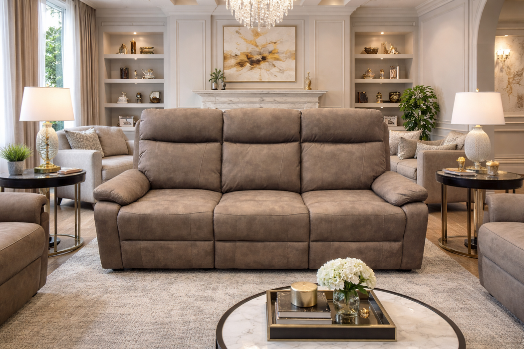 Battersea 3+1+1 Manual Recliners - Brown