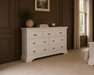 Bella White 3+4 Drawer Wide Bedroom Chest