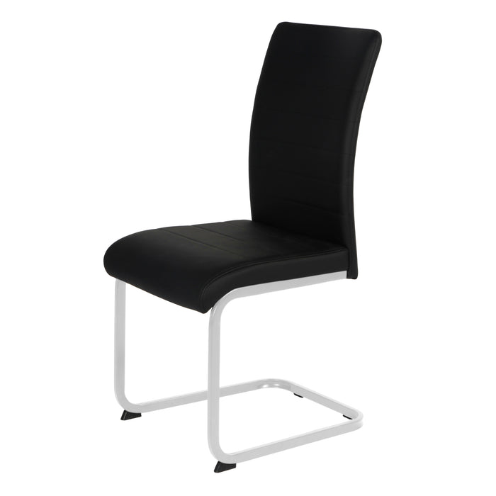 Liana Chair PU - Chrome Legs