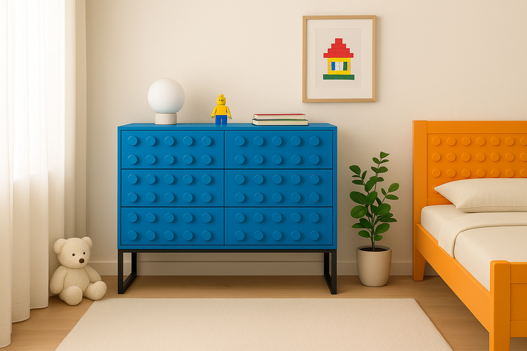 Blox 6 Drawer Wide Chest