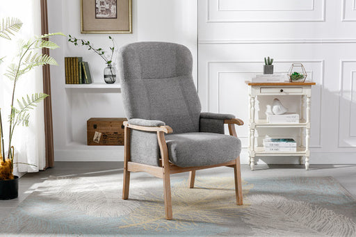 Brandon Arm Chair Light Grey Orthopedic