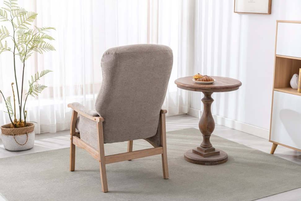 Brandon Arm Chair Oatmeal Back 