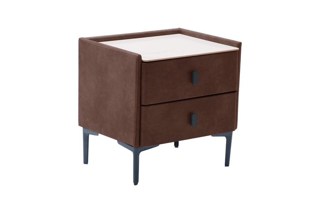 Carla Bedside Table with Charger