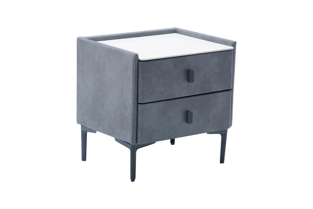 Carla Bedside Table with Charger