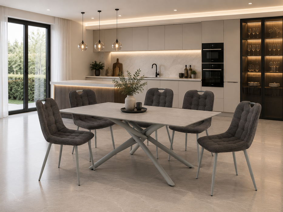 Carlos Dining Chair Slate Grey