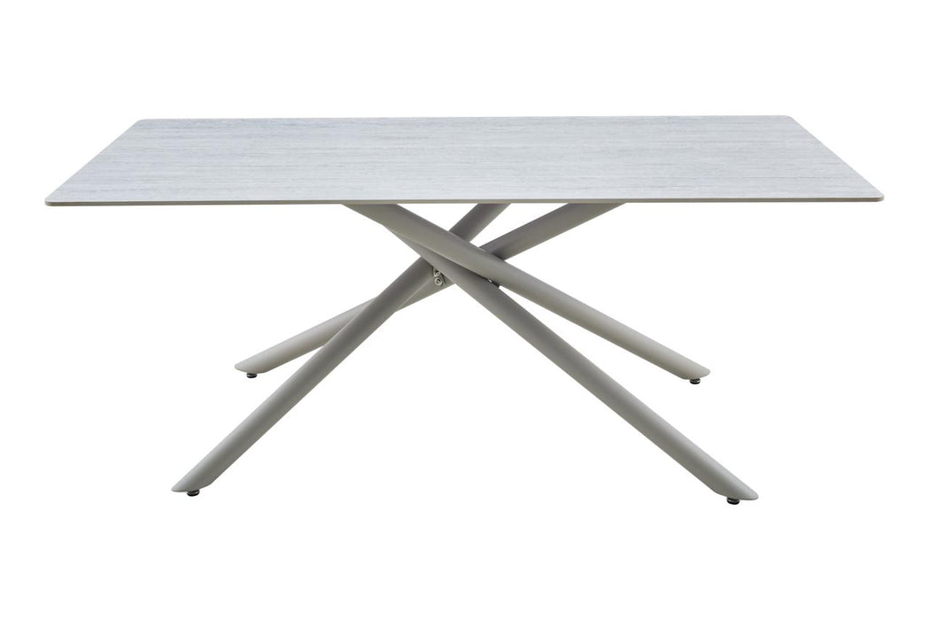 Carlos 1.8 Metre Ceramic Table with Pebble Legs