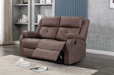 Casey 2 Seater Manual Recliner Couch in Brown