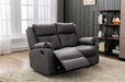 Casey 2 Seater Manual Recliner Grey