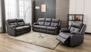Casey Manual Recliner Couches in Grey