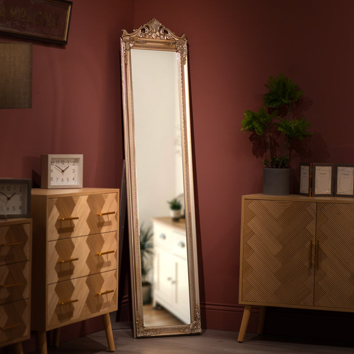 Chateau Cheval Rose Gold Vanity Mirror