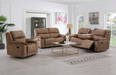 Coffee Brown Oscar Manual Recliner Sofas