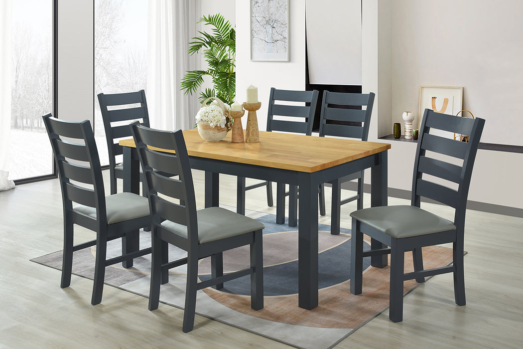 Columbia 5' Dining Set with 6 chairs