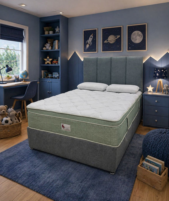 Eco Lux 4ft6 Mattress, Base & Headboard