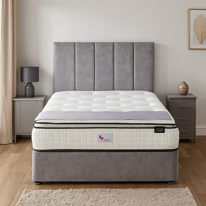 Ella Backcare 4ft6 Full Divan Set - Blue