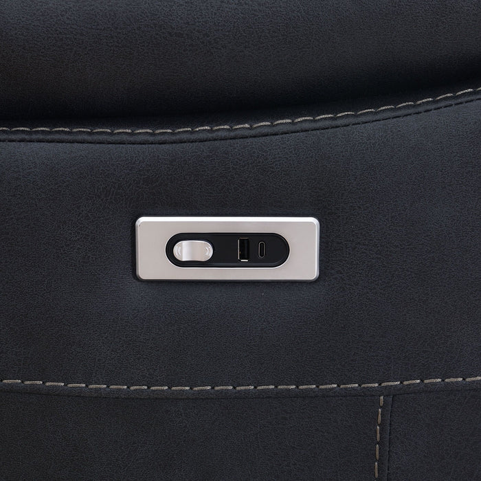 Farah 3 Seater Electric Recliner – Dark Grey