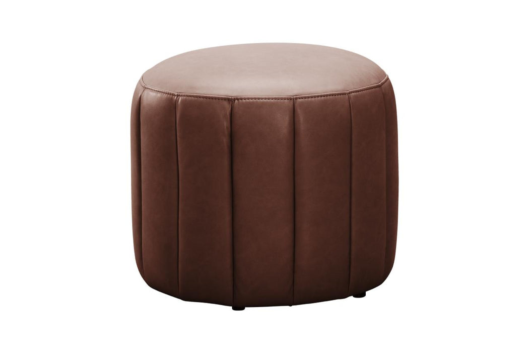 Felix_Round_Footstool_Cognac