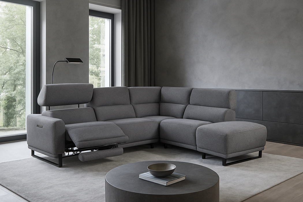 Florence Electric Recliner Corner With Chaise - Right Hand Facing