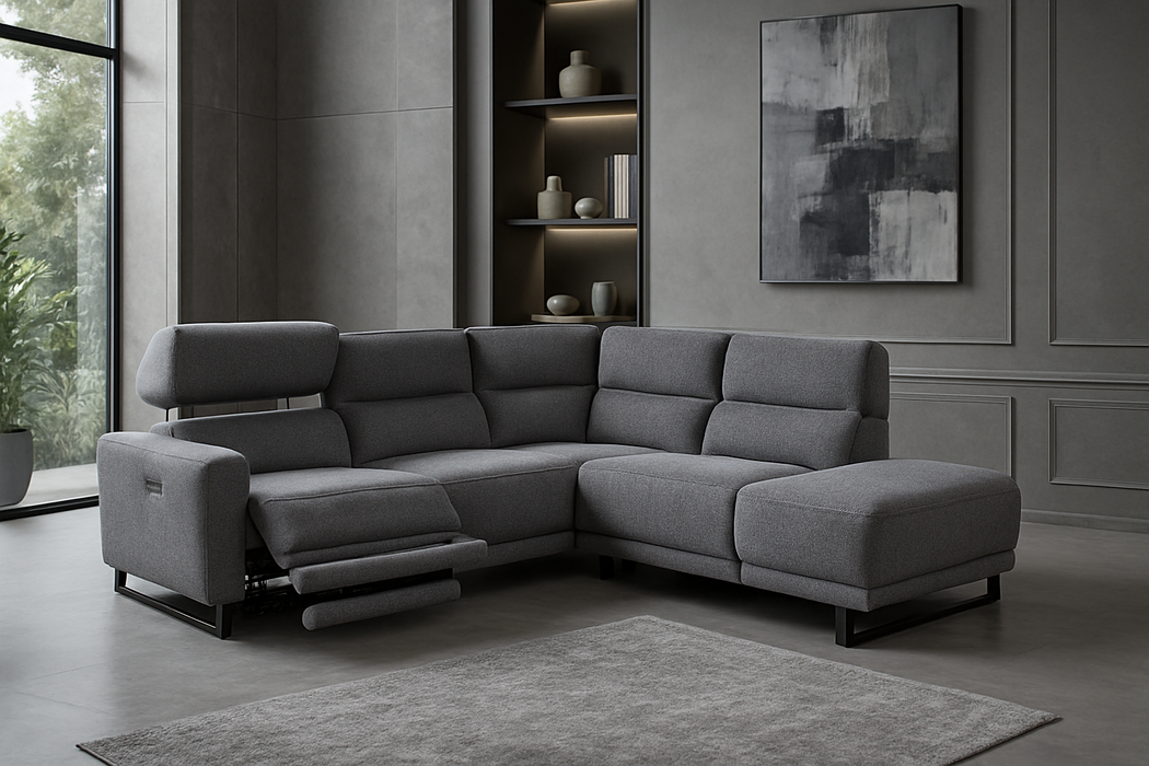 Florence Electric Recliner Corner With Chaise - Right Hand Facing