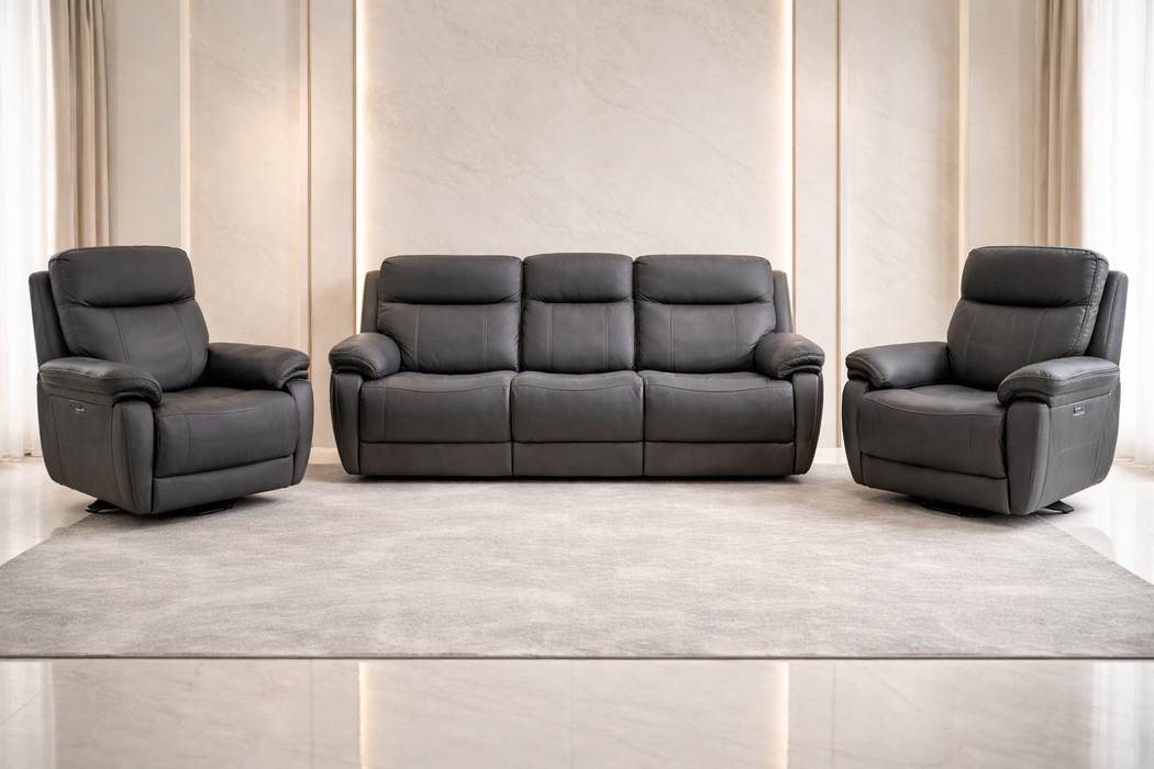 Glenwood Electric Recliners 3 + 2 X Armchairs