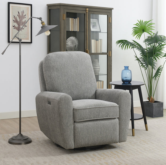 Hanover Swivel Recliner Chair Grey