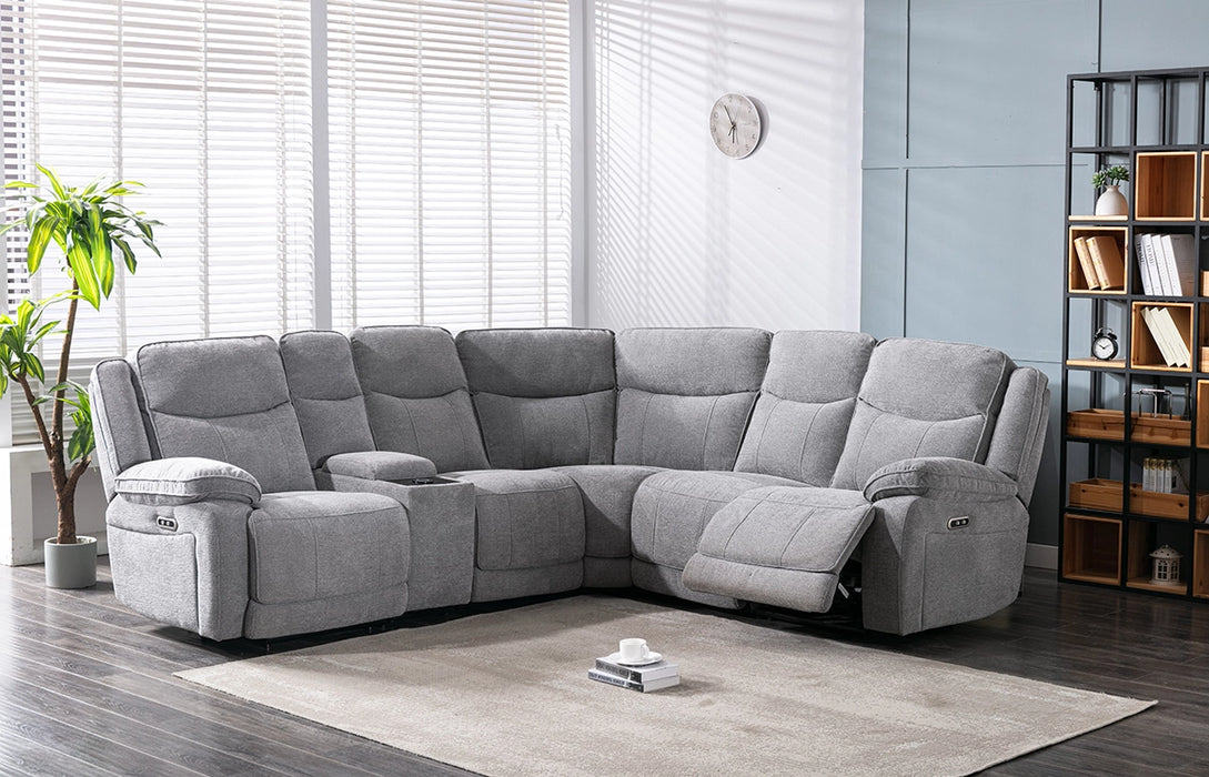 Herbert Corner Console Recliner Sofa & Wireless Charger