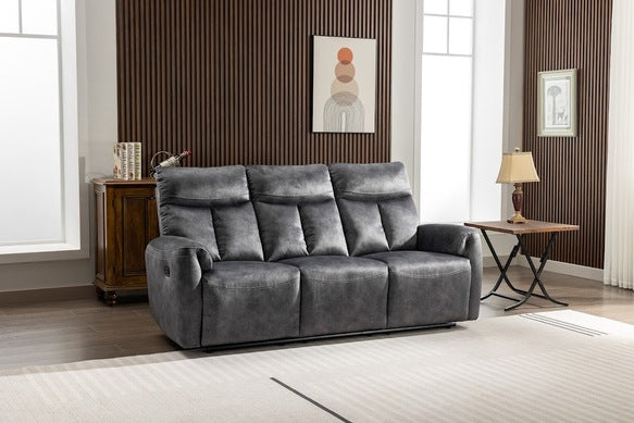 Hill 3 Seater Manual Recliner Sofa