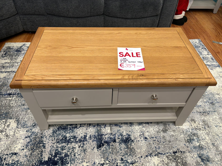 Victor 2 Drawer Coffee Table