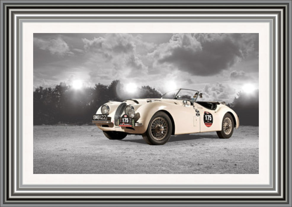 1948 Jag Black & White - Rectangle Small