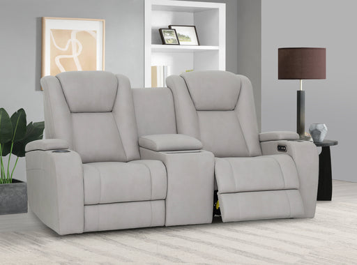 Jesse 2 Seater Electric Recliner with Console & Power Headrest
