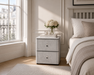 Kelly Taupe Bedside Table with Charger