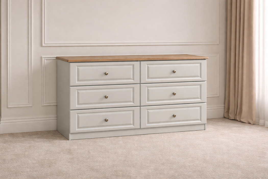 Kinvara 3+3 Deep Drawer Wide Chest