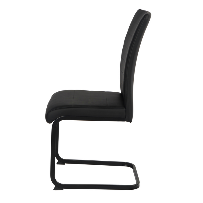 Liana PU Dining Chair - Black Legs