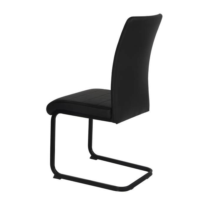 Liana PU Dining Chair - Black Legs