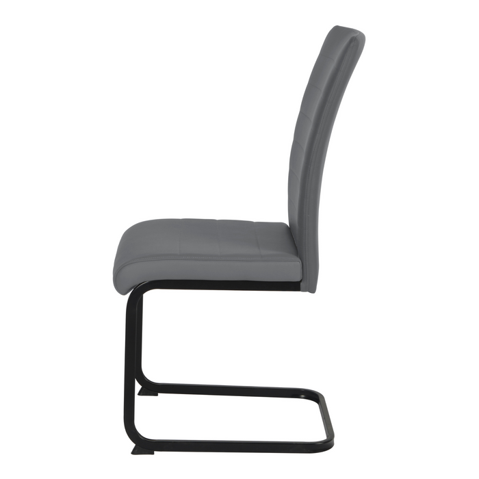 Liana PU Dining Chair - Black Legs