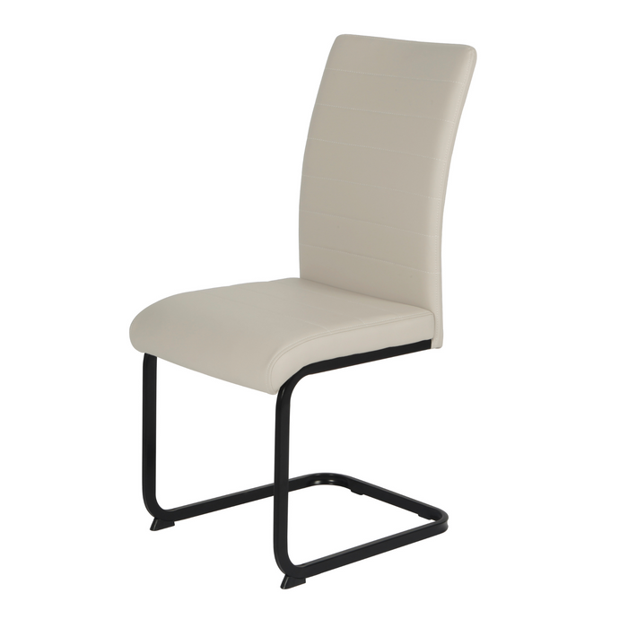 Liana PU Dining Chair - Black Legs