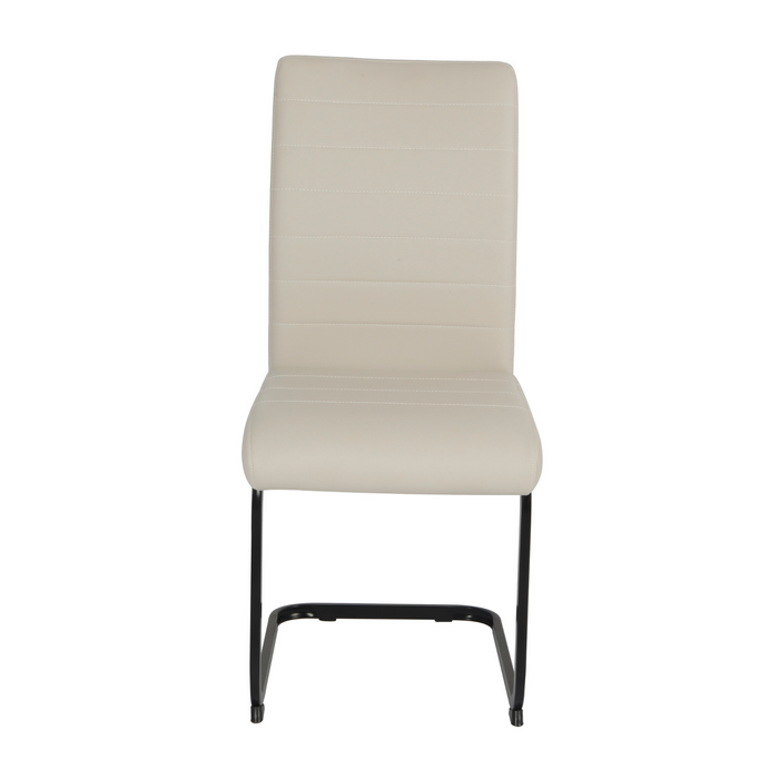 Liana PU Dining Chair - Black Legs