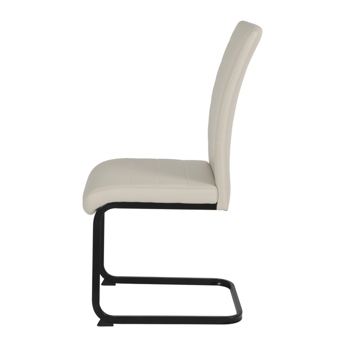 Liana PU Dining Chair - Black Legs