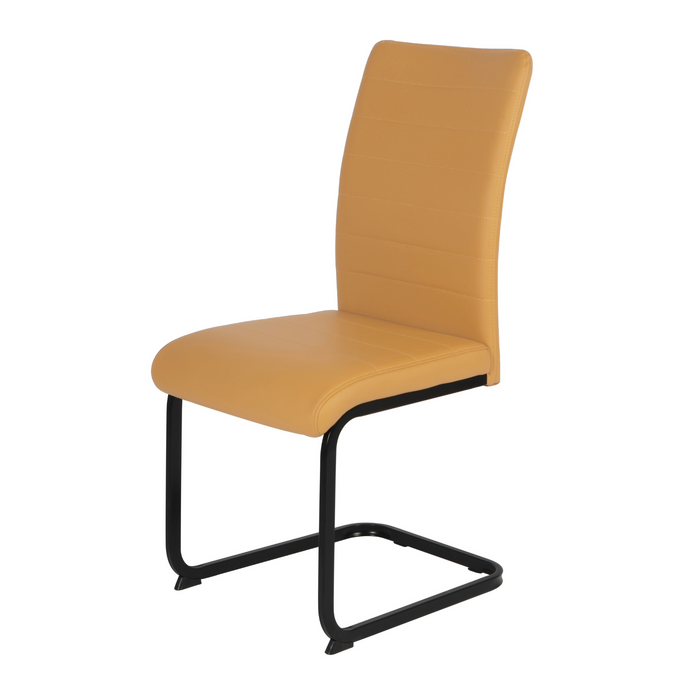 Liana PU Dining Chair - Black Legs