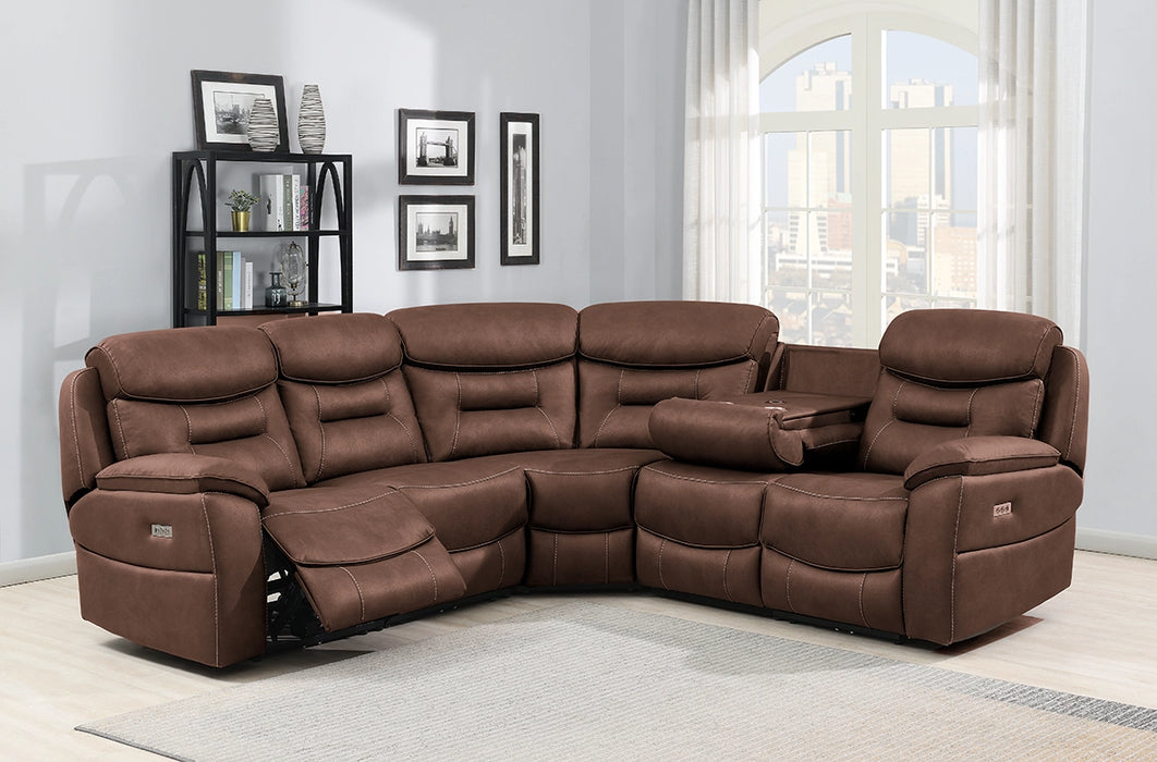 Leon Corner Recliner Sofa with Tray & WC