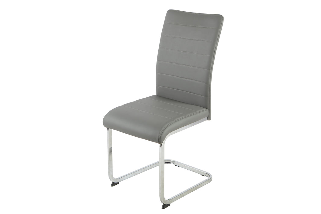 Liana Chair PU - Chrome Legs