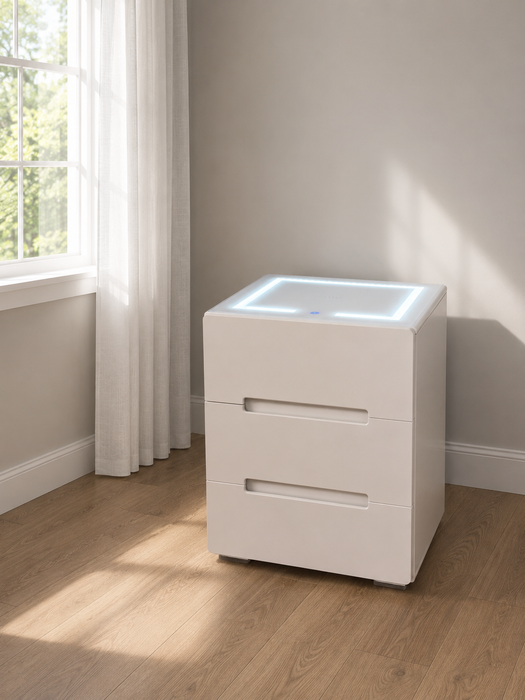 Luxvolt LED & Wireless Charger Bedside Locker