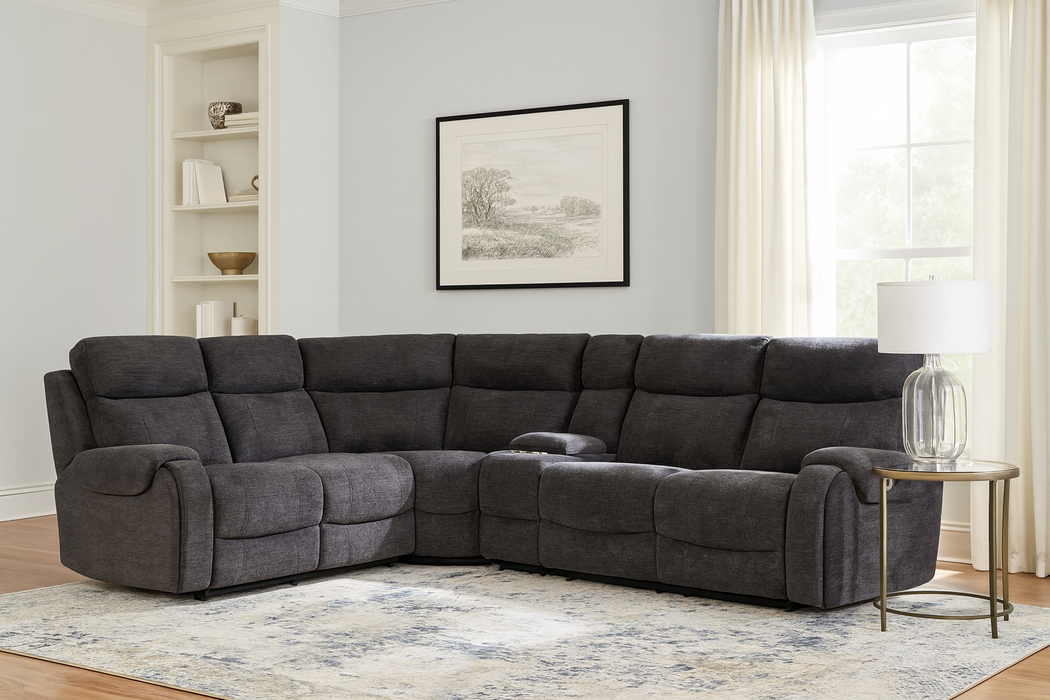 Merano 5 Piece Corner with Electric Recliner