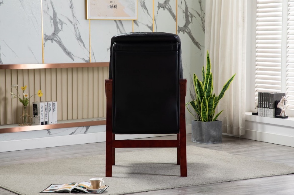 Mescal Black Back Support Chair Orthopaedic Chair Black