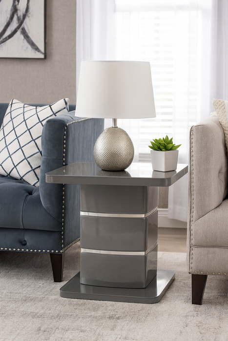 Modena Lamp Table - Dark Grey